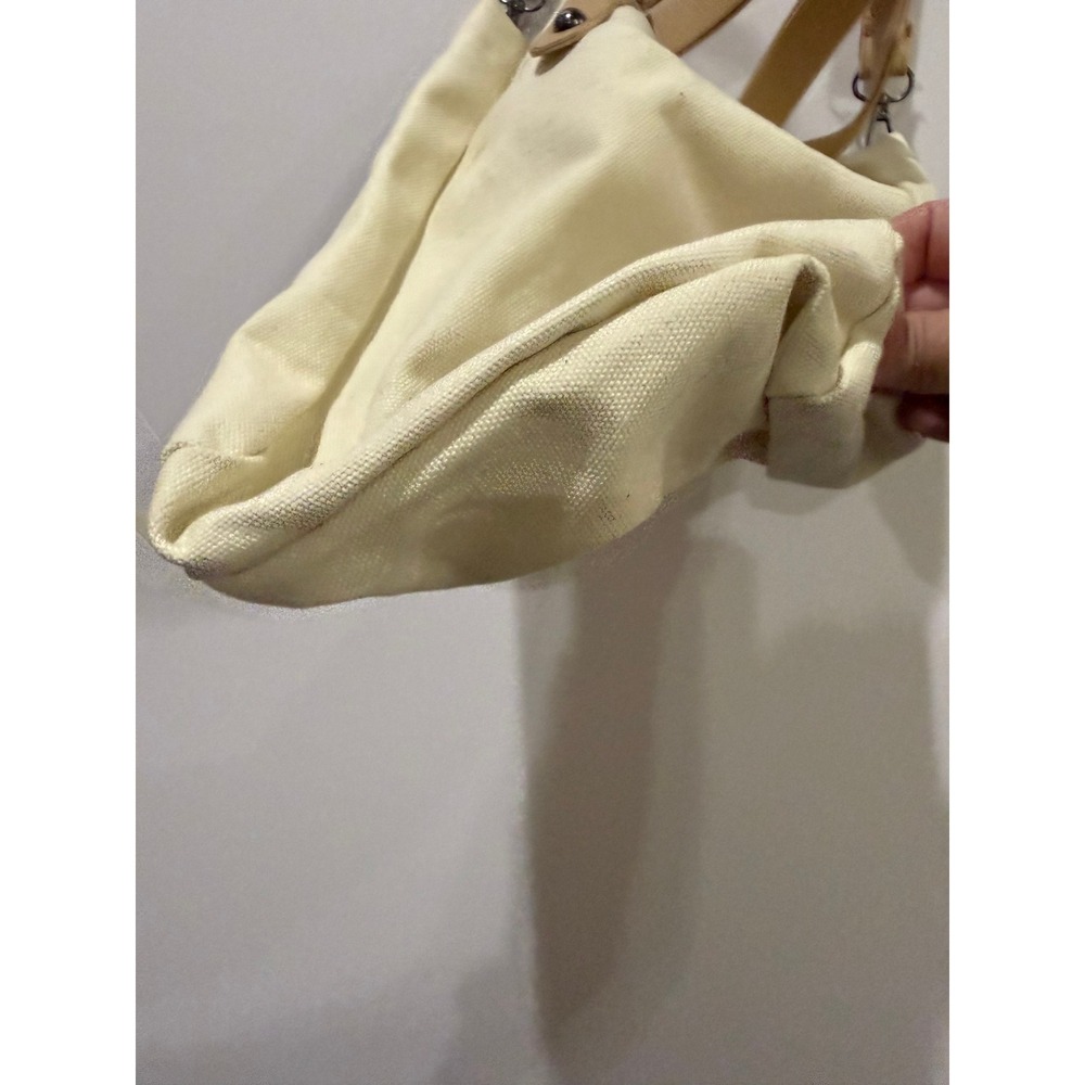 Unbranded Weekend Canvas Tote Bag Womens OS Cream Good Crossbody Strap Graphic - Picture 4 of 7